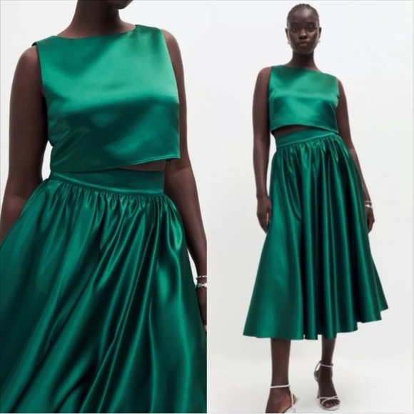 Reformation Dresses & Skirts - NWT Reformation Andy two piece set in forest green SZ US 8